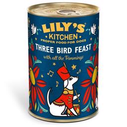 Lily's Kitchen Vådfoder Til Voksne Hunde Christmas Three Bird 400g